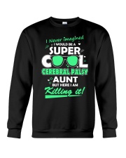SUPER COOL CEREBRAL PALSY AUNT Crewneck Sweatshirt thumbnail