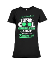 SUPER COOL CEREBRAL PALSY AUNT Premium Fit Ladies Tee thumbnail
