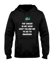 SWEDISH VOICE TELLING ME Hooded Sweatshirt thumbnail