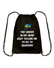SWEDISH VOICE TELLING ME Drawstring Bag thumbnail