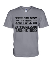TELL ME NOT TO DO SOMETHING SARCASM V-Neck T-Shirt thumbnail