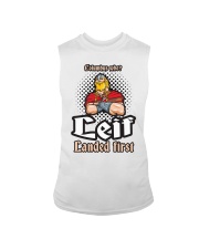 LEIF LANDED FIRST NORWEGIAN VIKING FUNNY Sleeveless Tee tile