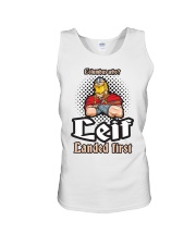 LEIF LANDED FIRST NORWEGIAN VIKING FUNNY Unisex Tank tile