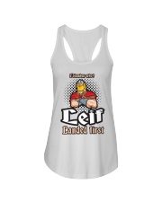 LEIF LANDED FIRST NORWEGIAN VIKING FUNNY Ladies Flowy Tank tile
