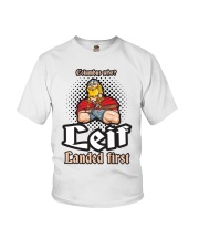 LEIF LANDED FIRST NORWEGIAN VIKING FUNNY Youth T-Shirt tile