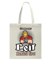 LEIF LANDED FIRST NORWEGIAN VIKING FUNNY Tote Bag tile