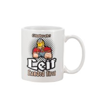 LEIF LANDED FIRST NORWEGIAN VIKING FUNNY Mug tile