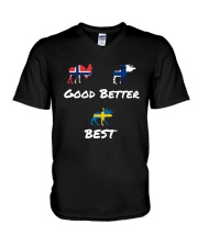 SWEDEN MOOSE V-Neck T-Shirt thumbnail