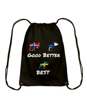 SWEDEN MOOSE Drawstring Bag thumbnail