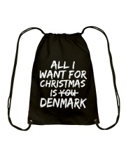 ALL I WANT FOR CHRISTMAS IS DENMARK Drawstring Bag thumbnail