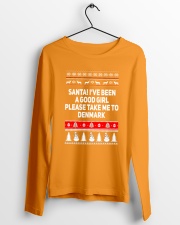 SANTA TAKE GIRL TO DENMARK Long Sleeve Tee lifestyle-unisex-longsleeve-front-3