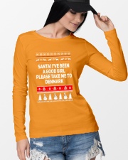 SANTA TAKE GIRL TO DENMARK Long Sleeve Tee lifestyle-unisex-longsleeve-front-4