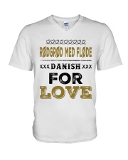 DANISH RODGROD MED FLODE V-Neck T-Shirt thumbnail
