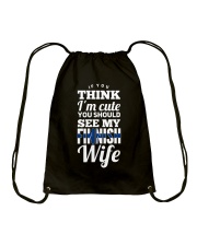 FINNISH WIFE Drawstring Bag thumbnail