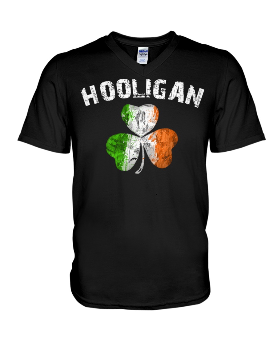 hooligan irish shirt V-Neck T-Shirt