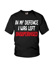 in my defence i was left Youth T-Shirt tile