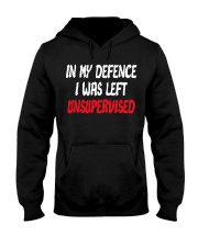 in my defence i was left Hooded Sweatshirt tile