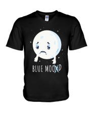 BLUE-MOON-MOOD V-Neck T-Shirt tile