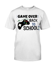 back to school game over Premium Fit Mens Tee tile