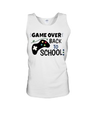 back to school game over Unisex Tank tile