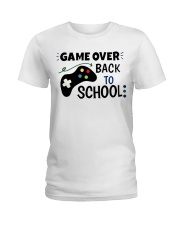 back to school game over Ladies T-Shirt tile