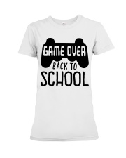 game over back to school Premium Fit Ladies Tee tile