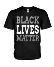black live matter V-Neck T-Shirt tile
