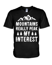 MOUNTAIN REALLY PEAK MY INTEREST V-Neck T-Shirt tile
