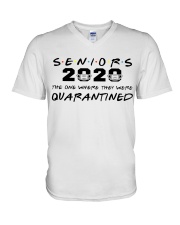 seniors 2020 the one where they were quarantined V-Neck T-Shirt thumbnail