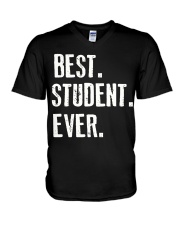 best student ever V-Neck T-Shirt tile