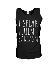 I Speak Fluent Sarcasm Unisex Tank tile