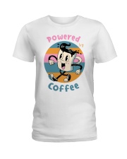POWERED-BY-COFFEE Ladies T-Shirt thumbnail