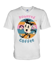 POWERED-BY-COFFEE V-Neck T-Shirt thumbnail