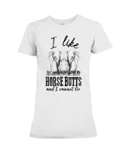 I like horse butts and i cannot lie Premium Fit Ladies Tee thumbnail