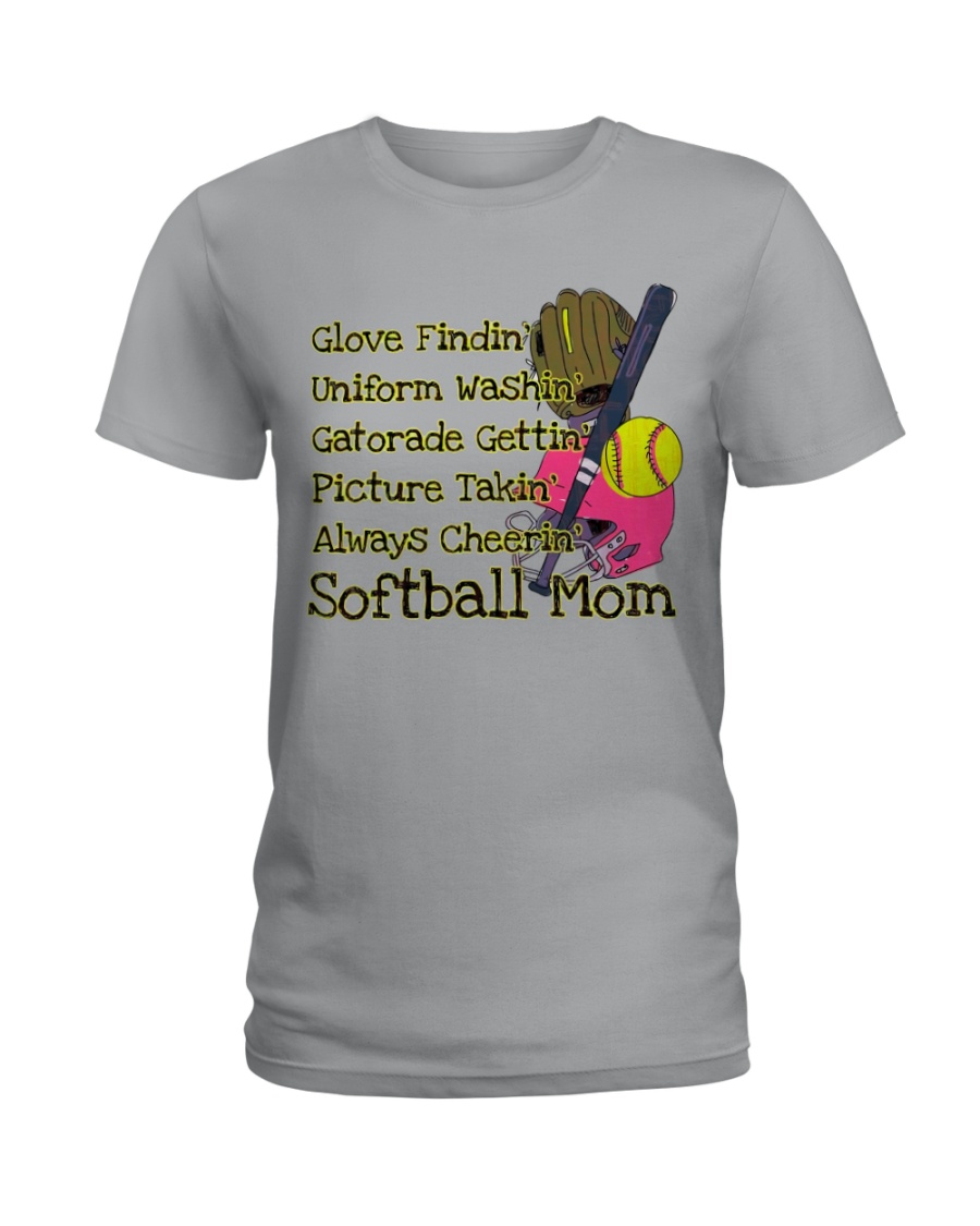 Softball mom Ladies T-Shirt