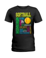 Softball Ladies T-Shirt front