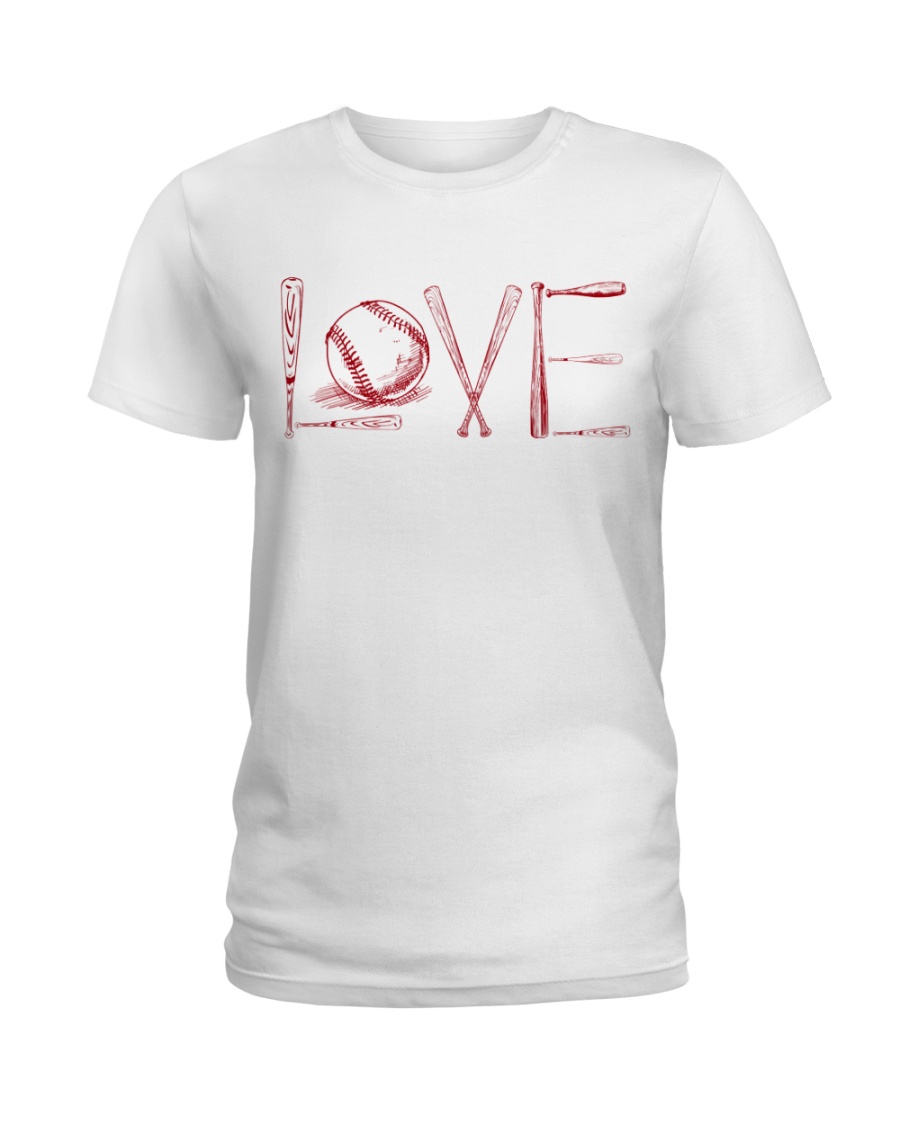 Love softball Ladies T-Shirt