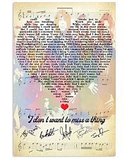 I dont want to miss a thing 11x17 Poster front