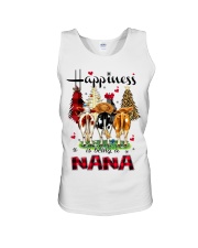 Happiness is being a nana cow christmas Unisex Tank tile