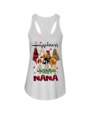 Happiness is being a nana cow christmas Ladies Flowy Tank tile