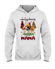 Happiness is being a nana cow christmas Hooded Sweatshirt tile