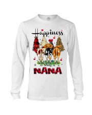 Happiness is being a nana cow christmas Long Sleeve Tee tile