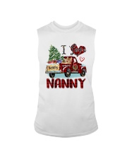 I love being a Nanny truck red xmas Sleeveless Tee tile