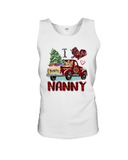 I love being a Nanny truck red xmas Unisex Tank tile