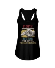 Pops the man the myth the bad influence 66 Ladies Flowy Tank tile