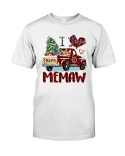 I love being a Memaw truck red xmas Classic T-Shirt front