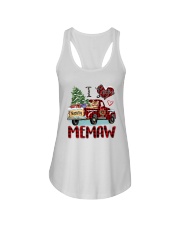 I love being a Memaw truck red xmas Ladies Flowy Tank tile