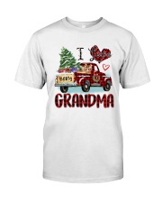 I love being a grandma truck red xmas Classic T-Shirt front
