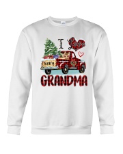 I love being a grandma truck red xmas Crewneck Sweatshirt tile