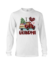 I love being a grandma truck red xmas Long Sleeve Tee tile